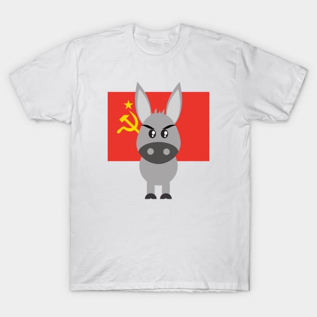 Commie Donkey T-Shirt by Serene Twilight